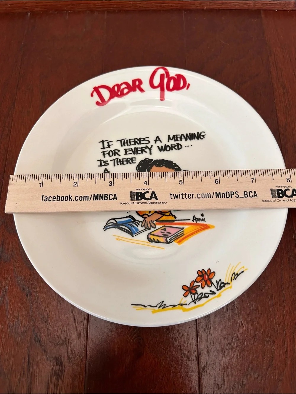 Vintage Royal Norfolk DEAR GOD IFTHERES A MEANING FOR EVERY…Collectors Plate new